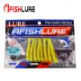 AR61 65mm/1.5g Double Colors T Tail Soft Lure