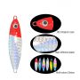 LJ05 5.8cm/20g Metal Fishing Jig with Feather Hooks