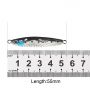 LJ06 5.5cm/10g Metal Fishing Jig Lure with Feather Hooks