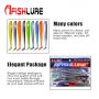 AR62 80mm/3g Double Colors T Tail Soft Lure